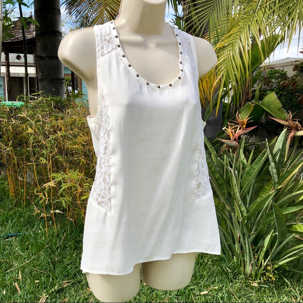 NWOT Lace\Stud Detail Tank π€ - Picture 7 of 8